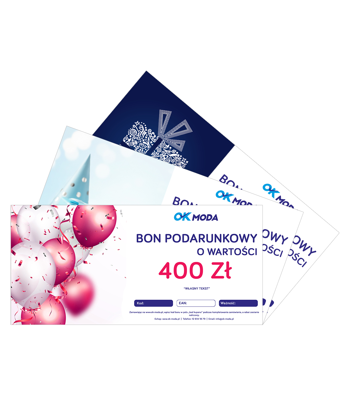 Bon podarunkowy - motyw URODZINY