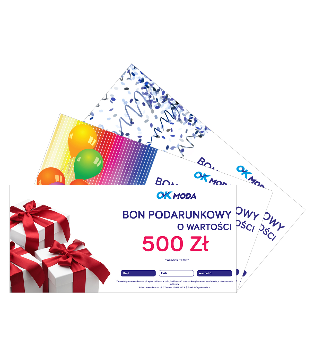 Bon podarunkowy - motyw URODZINY