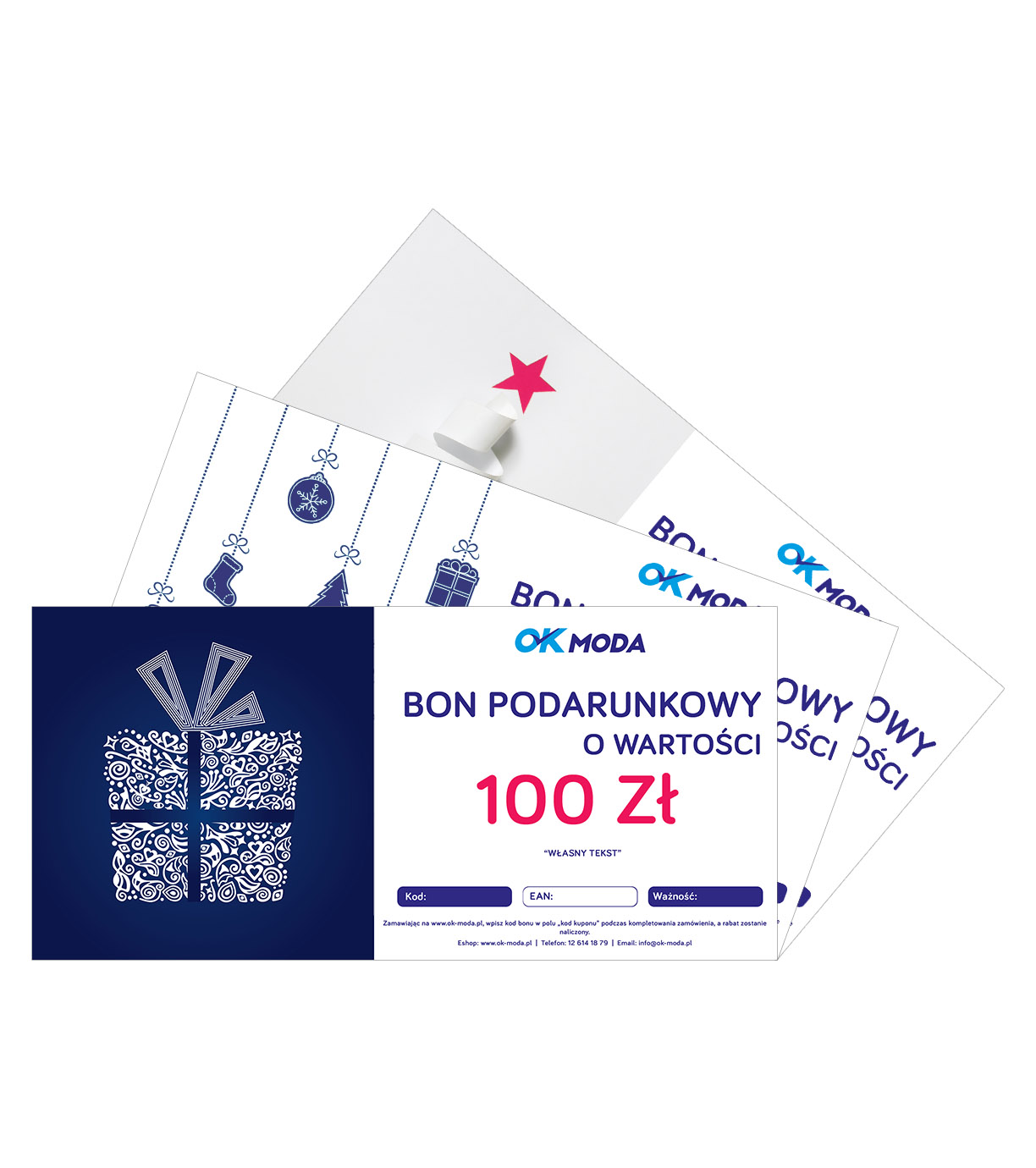 Bon podarunkowy - motyw BOŻE NARODZENIE