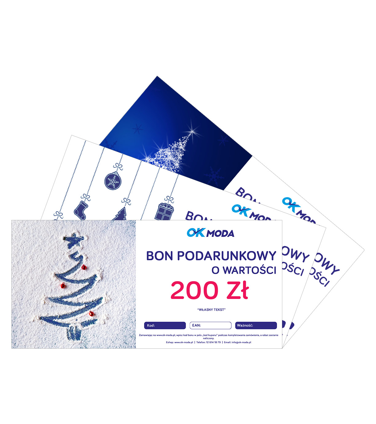 Bon podarunkowy - motyw BOŻE NARODZENIE