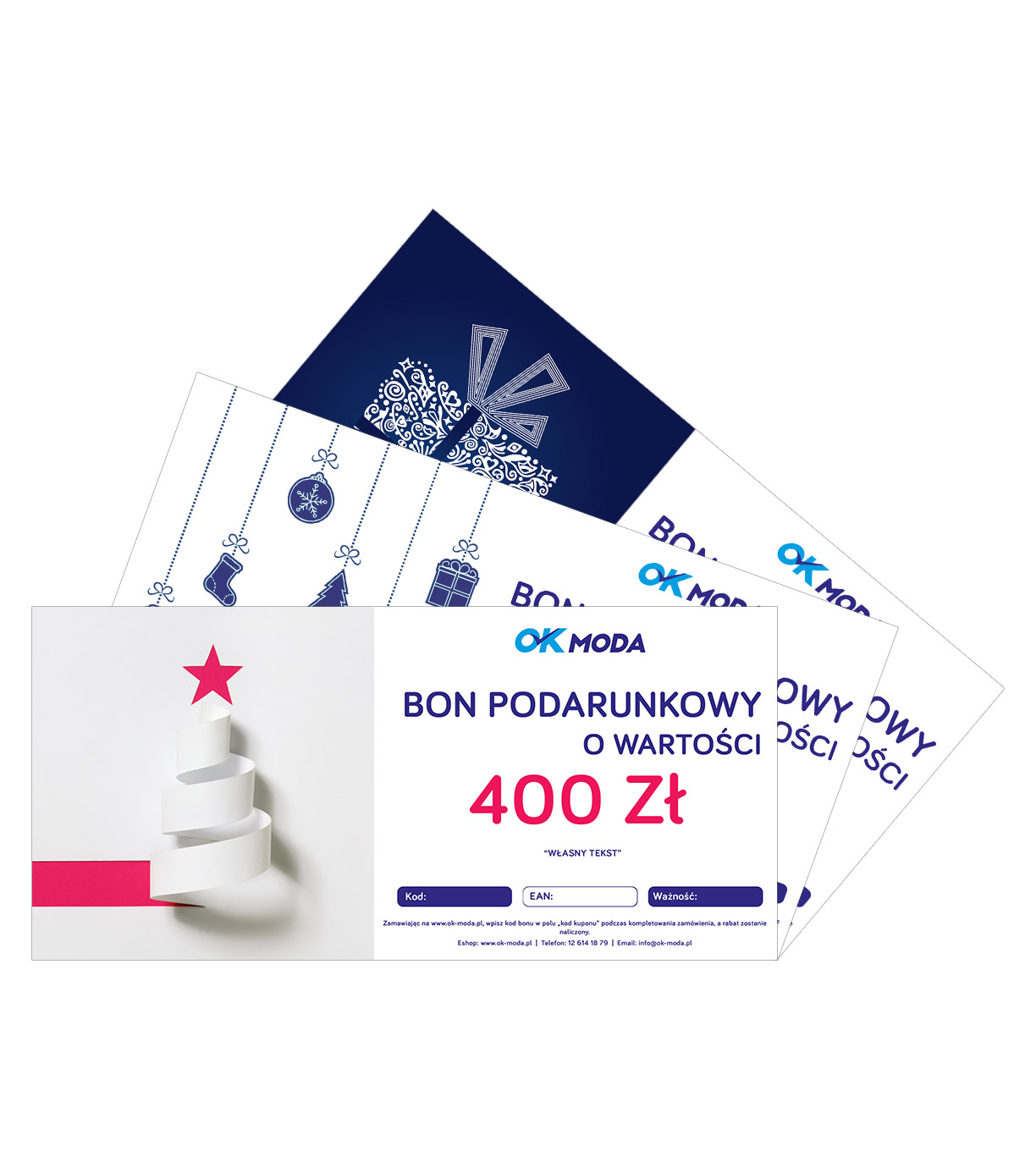 Bon podarunkowy - motyw BOŻE NARODZENIE