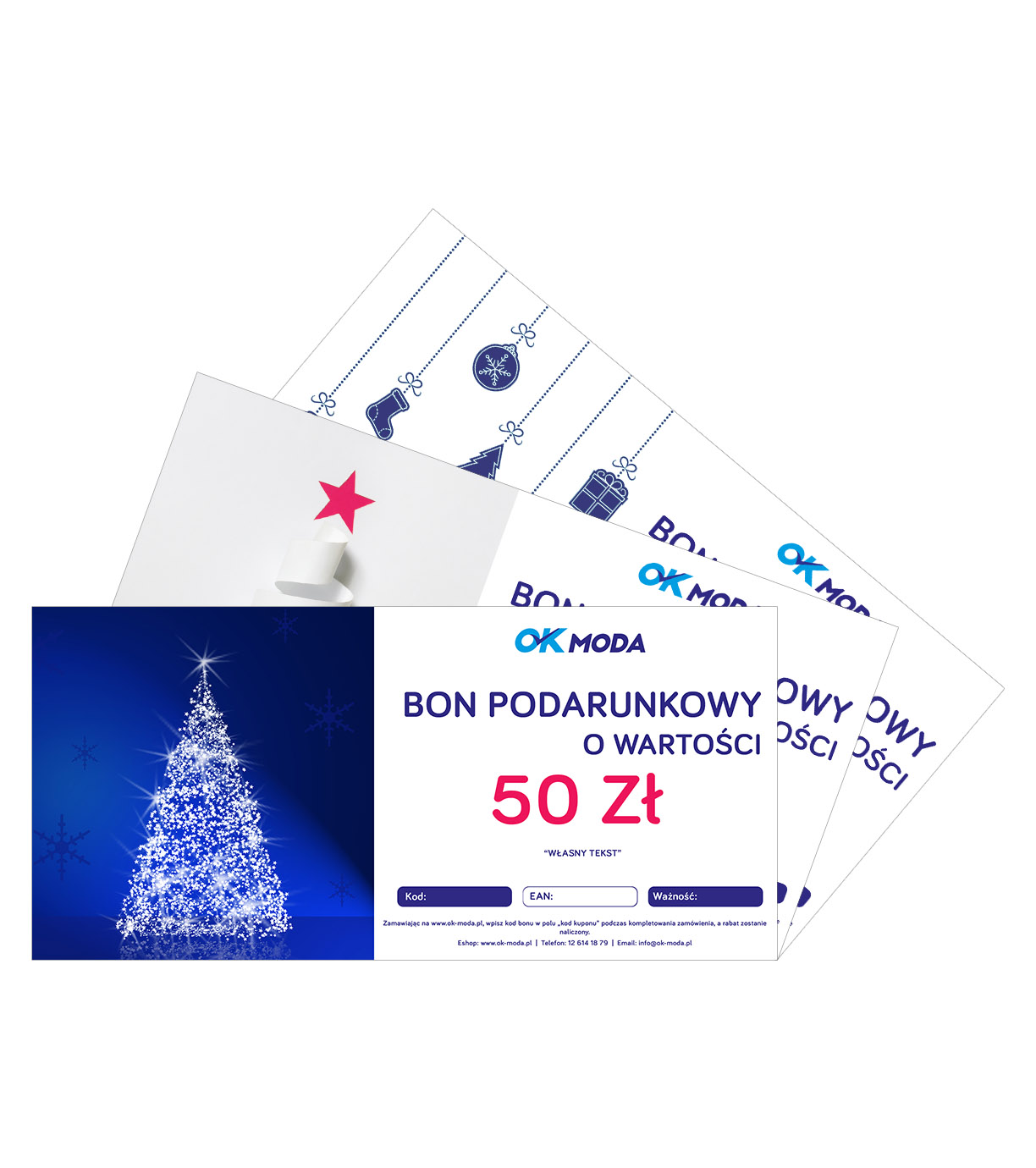 Bon podarunkowy - motyw BOŻE NARODZENIE