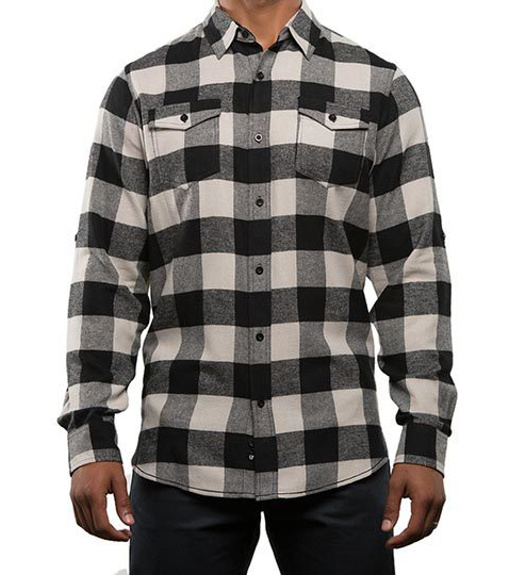 Ecru - Black -Checked - 