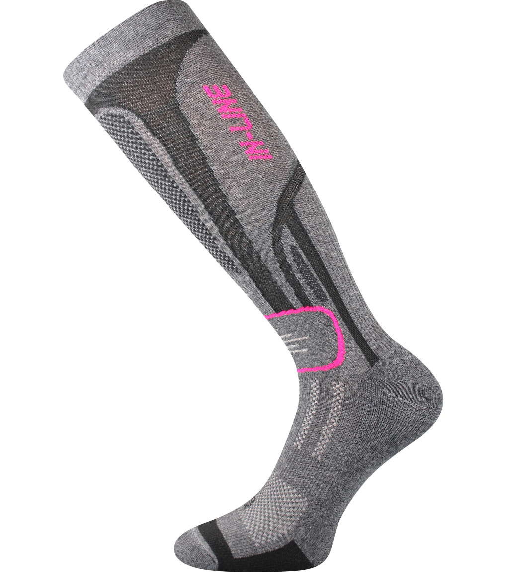 šedá melé/růžová - szary miękki / różowy (29.00 zł)