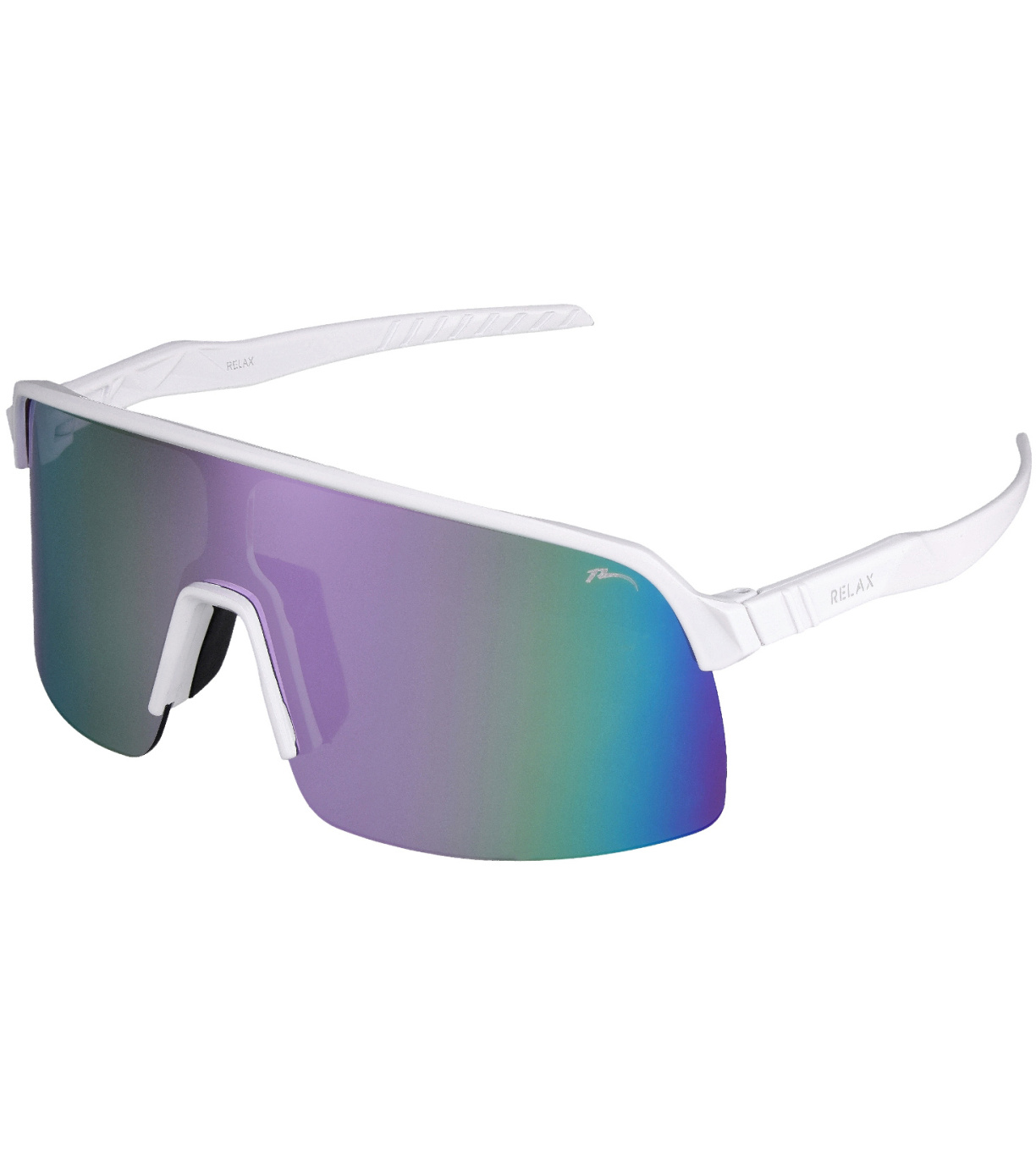  
	Kolor: biały, błyszczący

	Materiał: poliwęglan

	Materiał soczewki: poliwęglan odporny na uderzenia

	Obr&oacute;bka powierzchni soczewki: AMETHYST PLATINUM

	Kategoria filtra przeciwsłonecznego: S3

	Opis rozmiaru: 134-0-139
 (118.15 zł)