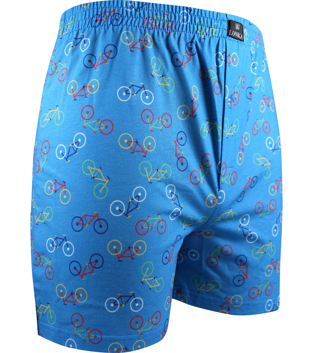 BIKE / azurová - ROWER / cyjan