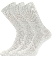 Wysokie skarpetki damskie - 3 pary Halik Lonka jasnoszary melo