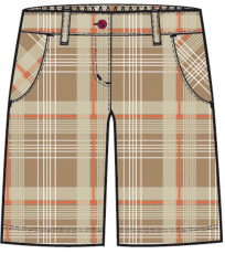 Spodenki dziecięce Elaine ALPINE PRO jasnobrązowy