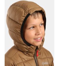 Chłopięca kurtka ocieplana REBEKI-JB KILPI brązowy