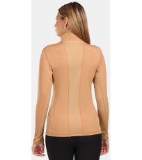 Damski t-shirt termoaktywny- większe rozmiary WILLIE-W KILPI Beżowy