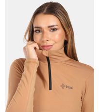 Damski t-shirt termoaktywny- większe rozmiary WILLIE-W KILPI Beżowy