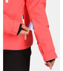 Kurtka narciarska damska - większe rozmiary VALERA-W KILPI Różowy