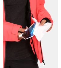 Kurtka narciarska damska - większe rozmiary VALERA-W KILPI Różowy