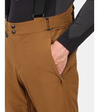 Męskie spodnie narciarskie softshell RHEA-M KILPI brązowy