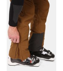 Męskie spodnie narciarskie softshell RHEA-M KILPI brązowy