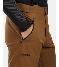 Spodnie narciarskie męskie - większe rozmiary METHONE-M KILPI brązowy