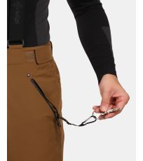 Spodnie narciarskie męskie - większe rozmiary METHONE-M KILPI brązowy
