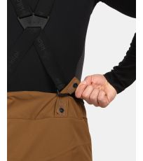 Spodnie narciarskie męskie - większe rozmiary METHONE-M KILPI brązowy