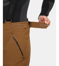 Spodnie narciarskie męskie - większe rozmiary METHONE-M KILPI brązowy