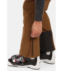 Spodnie narciarskie męskie - większe rozmiary MIMAS-M KILPI brązowy