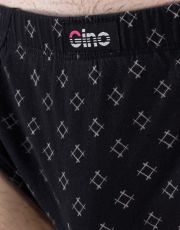 Męskie slipy z wąskim bokiem 70072P GINA czarno-szary