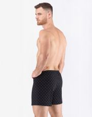 Męskie bokserki luźne 75210P GINA czarno-szary