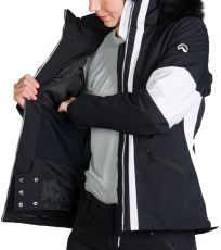 Damska kurtka narciarska ZELLA NORTHFINDER czarny biały