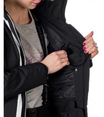 Damska kurtka narciarska ZELLA NORTHFINDER czarny biały