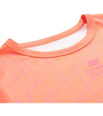 Dziecięcy t-shirt funkcyjny BASIKO ALPINE PRO neonowy pomarańczowy