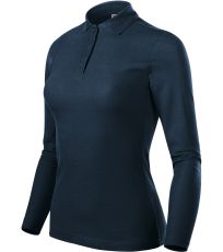 Damska koszulka polo Pique Polo LS Malfini ciemnoniebieski