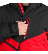 Kurtka narciarska męska BALINT NORTHFINDER czerwony czarny