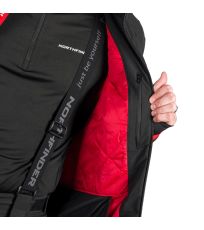 Kurtka narciarska męska BALINT NORTHFINDER czerwony czarny