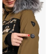 Damska ogrzewana kurtka narciarska CLAIR-W KILPI Khaki