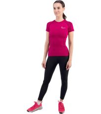 Damski t-shirt funkcyjny ALINA KLIMATEX Różowy/czarny