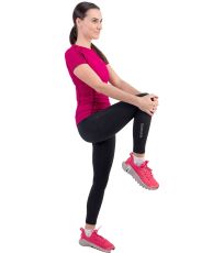 Damski t-shirt funkcyjny ALINA KLIMATEX Różowy/czarny