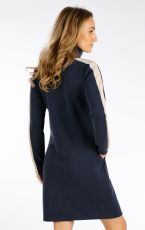 Damska sukienka dresowa 7F081 LITEX ciemny niebieski