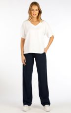 Damskie spodnie 5F095 LITEX granatowy