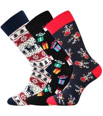 Skarpetki unisex - 3 pary Świąteczne Boma
