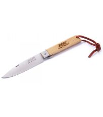 Składany nóż ze skórzaną pętelką i zabezpieczeniem- buk YTSN00214 MAM