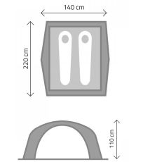 Namiot dla dwóch osób samorozkładający TWINKLE Highlander 