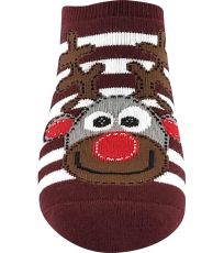 Damskie grube antypoślizgowe skarpetki Cupid ABS Lonka renifery