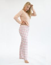 Damska piżama 19157P GINA lichi-biały