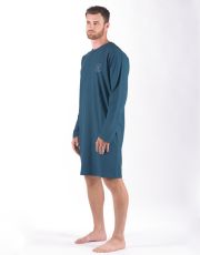 Męska koszula nocna 79181P GINA Kerosene-white