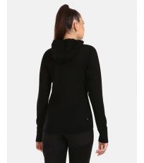 Damski sweter wełniany z kapturem WOLIE-W KILPI Czarny