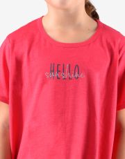 Dziewczęca piżama 3/4 29010P GINA czereśniowy-jasnoszary