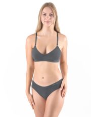 Francuskie stringi 04031P GINA szaro-biały