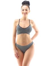 Brazylijskie majtki biodrówki 06014P GINA szaro-biały