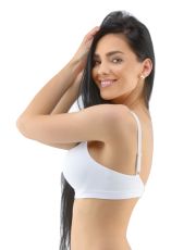 Biustonosz damski usztywniany 07019P GINA biały