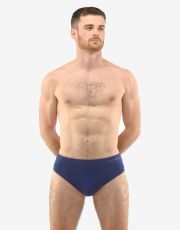 Męskie slipy z szerszym bokiem 51004P GINA lukrecja