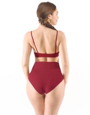 Klasyczne figi damskie z szerokim bokiem 00036P GINA brandy